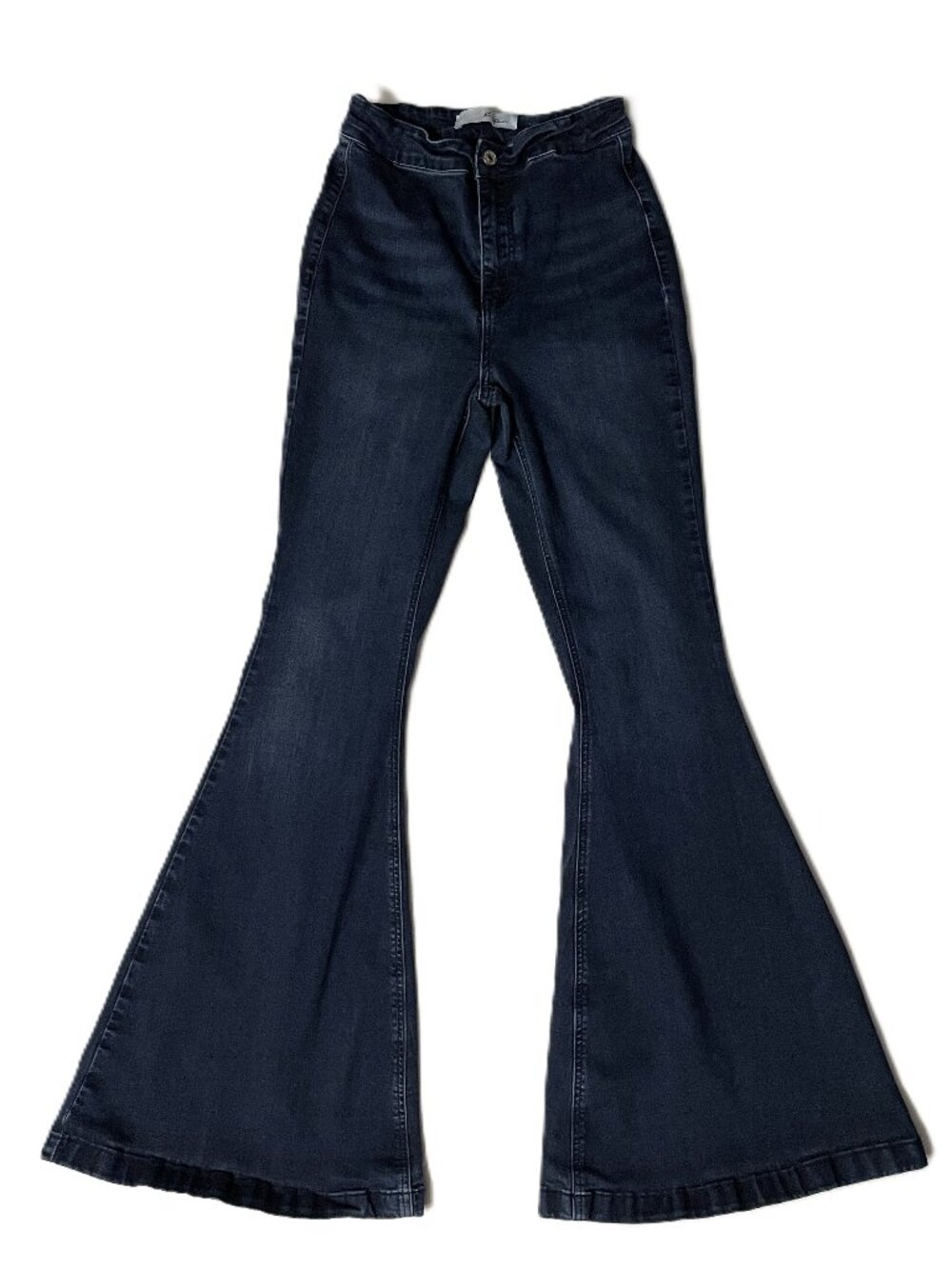 KanCan Super Flare Jeans Sz 7/27 Dark Boho Retro Hippie Bell Bottom 70s Festival
